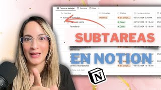 Cómo crear subtareas en NOTION| Propiedad de subítem