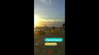 Wisata jalan-jalan pagi di Pantai Sanur yuk #shorts