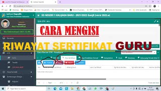 Cara Mengisi Riwayat Sertifikat Pendidik/PTK Dapodik 2022