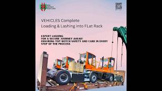 Vehicle Lashing & Loading into Flat Rack Container  | Dubai - UAE | +971526684822 #lashing  #dubai