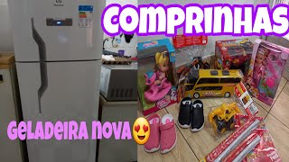 Geladeira nova 😍 comprinhas de presente de Natal. Vlog