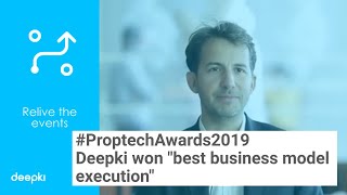 🇬🇧 Vincent Bryant, CEO de Deepki, won "Best Business Model" at Proptech Awards 2019