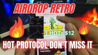 Cara Ikut Airdrop Retro Hot Protocol | Potensi JP 1000℅