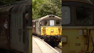 33109 passes through Summerseat on the East Lancashire Railway