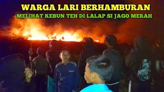 Warga Lari Berhamburan Di kejar Si Jago Merah Di perkampungan Cikendung