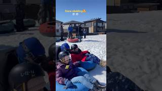 #Asai noorachi ponga#snow sledding excited #viral shorts @canada