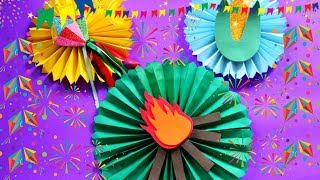 IDEIA DE DECORAÇÃO PARA FESTA JUNINA, IDEIA BARATA E FÁCIL DE FAZER