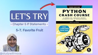 #10 Let's Code Python Crash Course | studywithnova