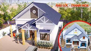 Mẫu Nhà Cấp 4 Mái Thái Đẹp 3 Phòng Ngủ 160m2 Tại Hậu Lộc - Thanh Hóa