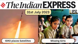 [Art of Reading Newspaper] 31 July 2023 | The Indian Express | #upscnewsanalysis #UPSC #ias