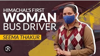 Female first Volvo bus driver Shimla to Chandigarh#yutubshort #viralvideo #shortsviral