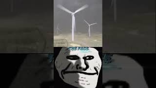 Wind mil crash 😨😨 # troll face short  #youtub short # viral short