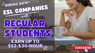 ESL COMPANIES WITH REGULAR STUDENTS / NOW HIRING / LIEZEL OH