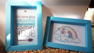 Quadro Feito de Papelão - Faça Você Mesmo DIY