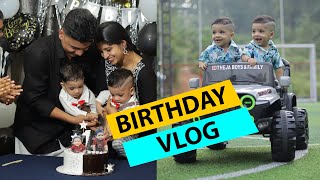 1st Birthday Vlog | Theja Boys | Theja boys & family #birthdaycake #birthdayvlog