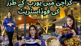 Karachi food Street | DHA phase 2 | Desi food | Beautiful food street in Karachi | Street food