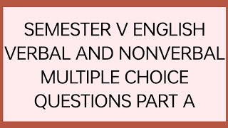 semester v English part A MCQ unit 1 (palamuru University)