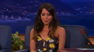 Aubrey Plaza: "F*%^k You Old People" Conan Interview & Young Hollywood Award Speech