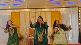 haldi Sangeet dance performance with my kids | mom and daughter dance #shabeenakannadavlogger