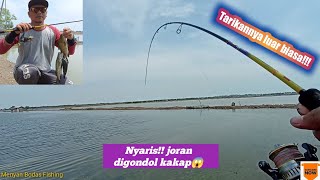 Edyaaann!!! Joran hampir dibegal Barramundi..! Saat kurang Fokus..!!