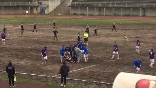 Gioiese - San Giorgio: l'esultanza dopo il gol del 1-0 di Centenari