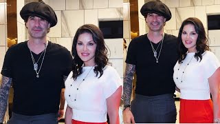 Sunny Leone And Husband Daniel Weber Visit Arpita Khan's New Restaurant