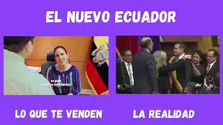 La realidad es diferente a lo que te quiere vender Noboa en su falso nuevo Ecuador