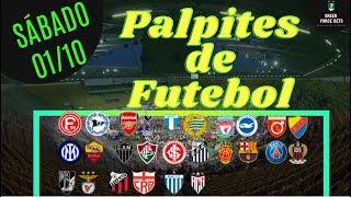 PALPITES DE FUTEBOL PARA O DIA 01/10/2022 (SÁBADO)!!! CONFIRA AGORA MESMO!