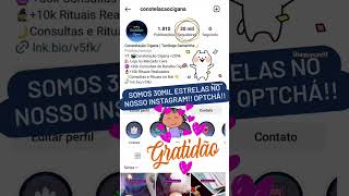 Somos 30mil Estrelas no Instagram @constelacaocigana Gratidão!! Optchá!! #baralhocigano #instagram