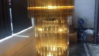 Champagne Glass Custom Bespoke Led Chandelier By First Class Lighting