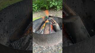 Colorful Fire!! #fire #firepit #ringoffire #campfire #camping #colors