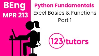 Python Fundamentals | MPR 213 | Excel Basics & Functions (Part 1) by 123tutors