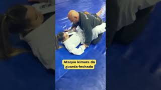 Ataque kimura da guarda-fechada @gustavoferesbjj#jiujitsu