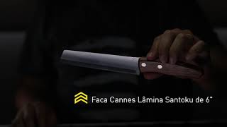 FACA CIMO CANNES SANTOKU 6" INOX CABO MADEIRA - 2003/6