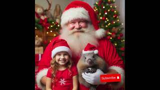 Australian Santa Claus and his adorable native animal friends wish you a Merry Christmas!