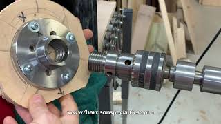 Harrison Specialities - Live Tailstock Drill Chuck Kit with Chuck Reversing Adapter for Lathe MT2