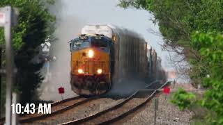 6 Trains in Fortville, IN - Ex-NS SD70ACUs, RL K5H, and More - 5/20/24