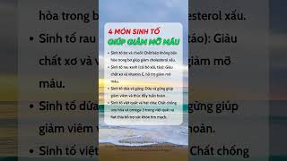 4 Món Sinh Tố Tốt Cho Người Bị Mỡ Máu #duocsihuongtra #suckhoe #shorts