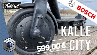 Kalle City - E Scooter mit BOSCH Motor von Trittbrett - Neuer E-Roller 2021 (kurz TEST & Interview)