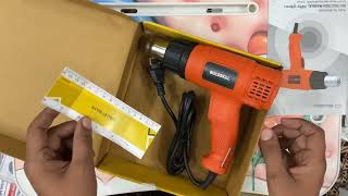 Buildskill BKXH1800 Heat Gun/Hot Air Gun Machine, 1800W,Temperature (50~650 °C), Two Airflow Speeds