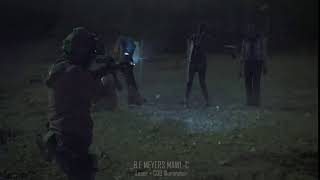 zombie shooting. Animation test 3d max, after effects