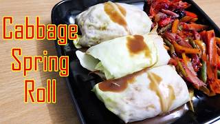 CABBAGE SPRING ROLL गोबी के स्प्रिंग रोल NO FLOUR & NON FRIED SPRING ROLL | CHINESE ROLL