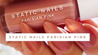 Static Nails (Parisian Pink) Nailpolish Demo | Oh Happy Mei