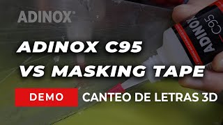 Canteo en letras 3D o anuncios luminosos - Adhesivo Industrial vs Masking Tape