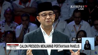 DEBAT CAPRES PERTAMA - ANIES DITANYA PANELIS TENTANG TOLERANSI.