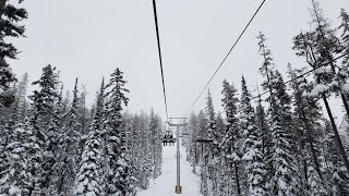 Skiing perfect powder at Big White!