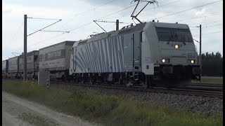 Trainspotting bei aufziehenden Unwetter an der Strecke Augsburg - München  -  AL # 236/007/024