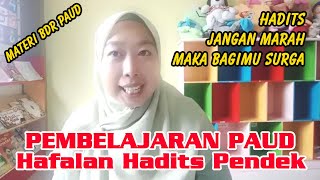 Video Pembelajaran paud/TK | Hadits Jangan Marah Maka Bagimu Surga