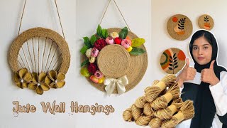 Wall decor ideas | jute rope wall hanging | cardboard craft | jute thread craft ideas | home decor |