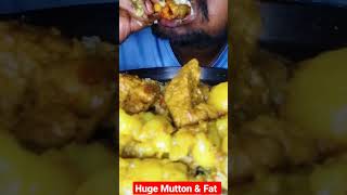 HUGE 😍MUTTON & MUTTON FAT EATING #shorts